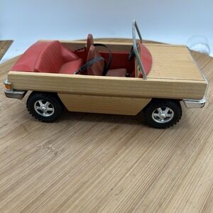 Lundby Wood Car Vintage Dollhouse Accessory 1970s Swedish Collectable
